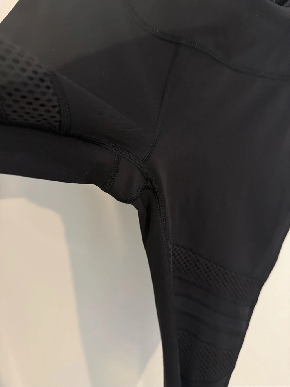 Lululemon Wunder Under Mix & Mesh High Rise 28” Leggings Black Size 6